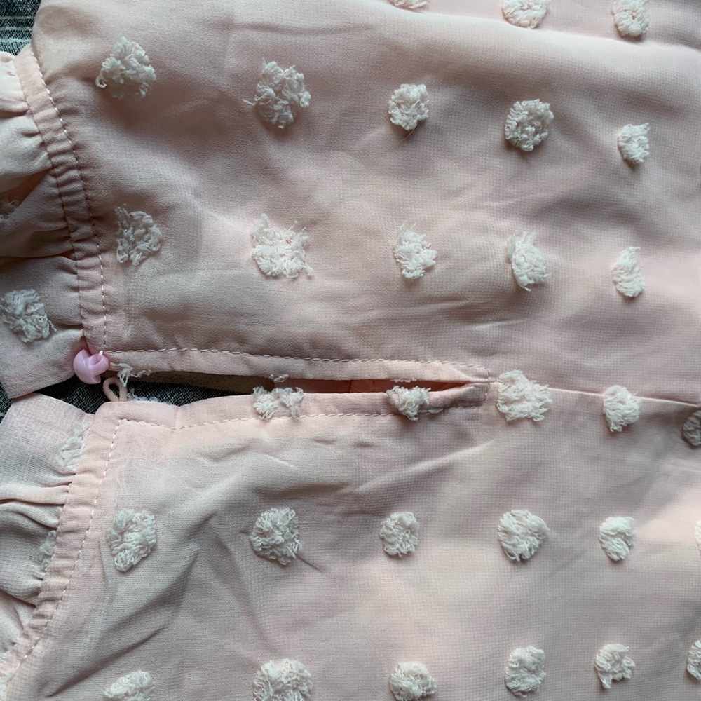 Pink polka dotted Blouse